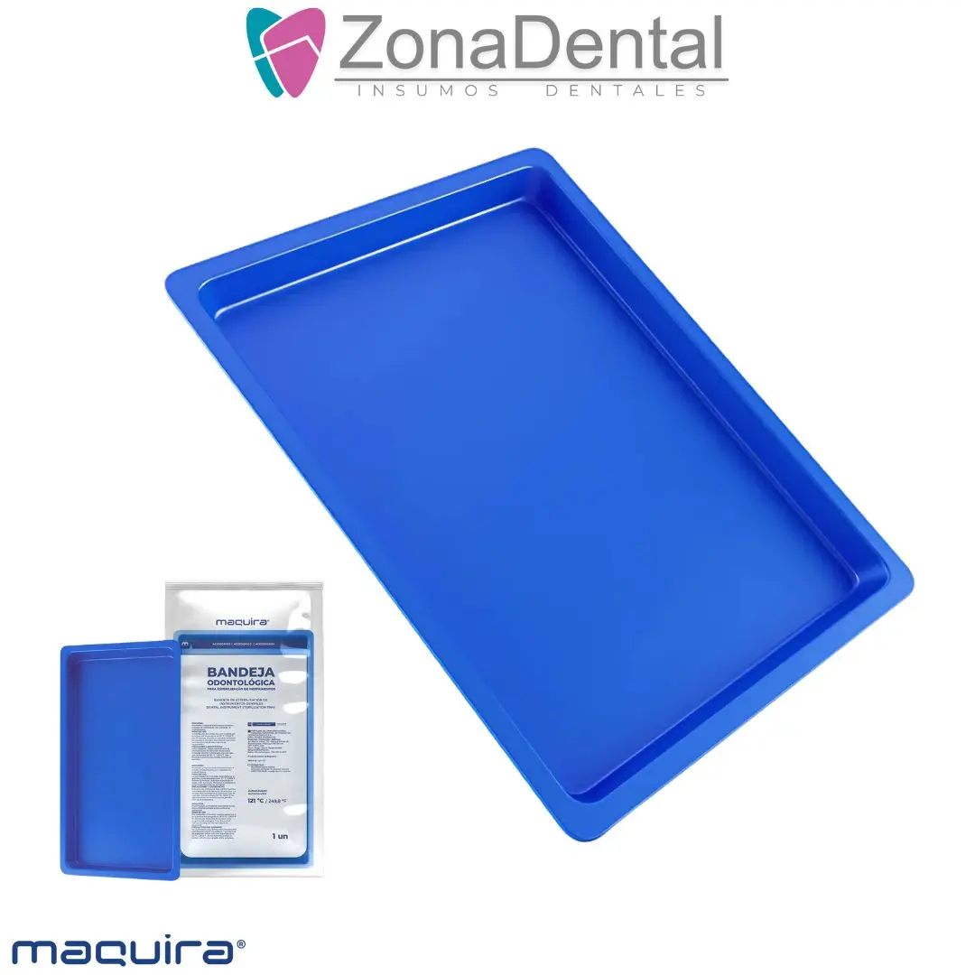 BANDEJA PLASTICA AUTOCLAVABLE 22x12x1.5cm MAQUIRA
