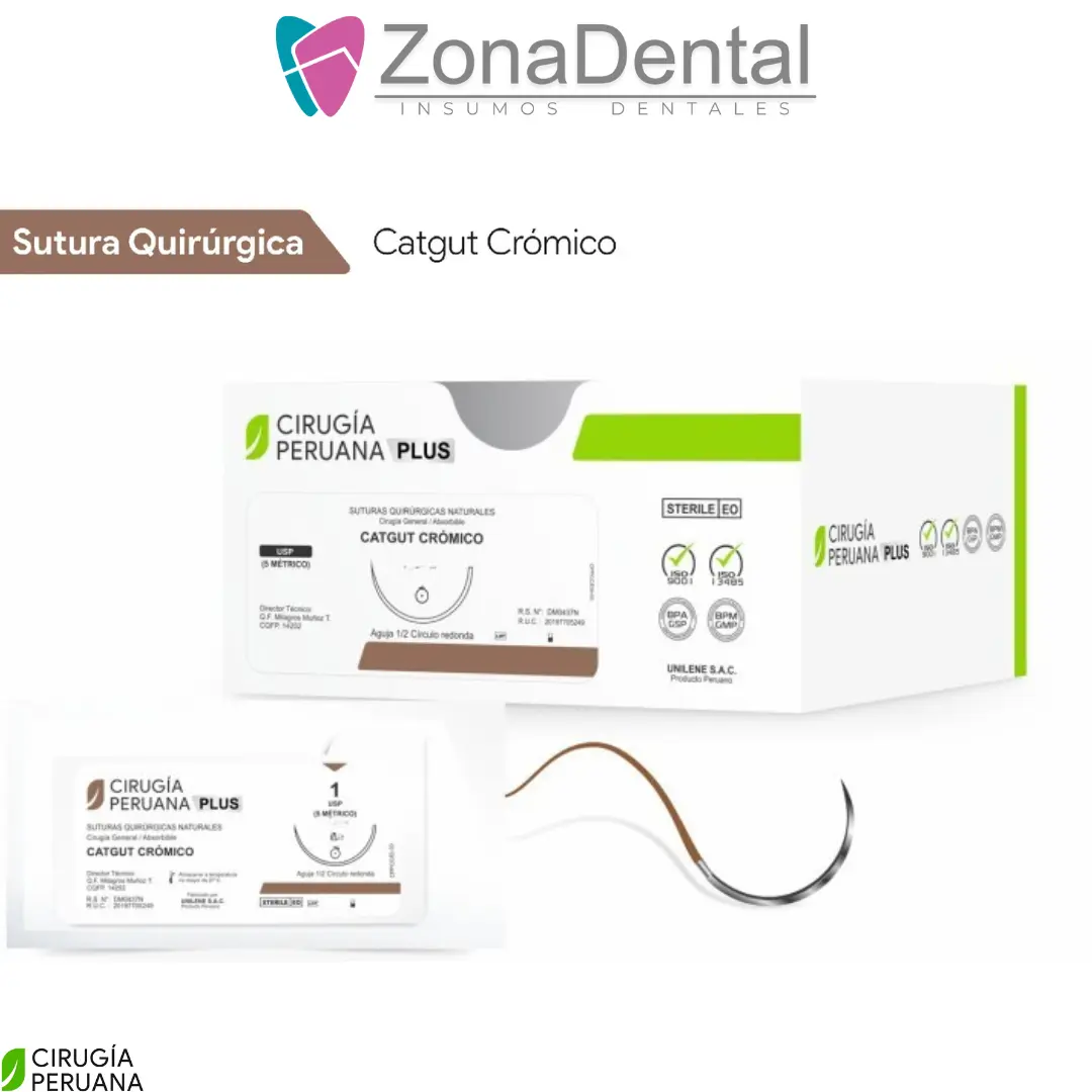 CATGUT CROMATICO CIRUGIA 24un PERUANA