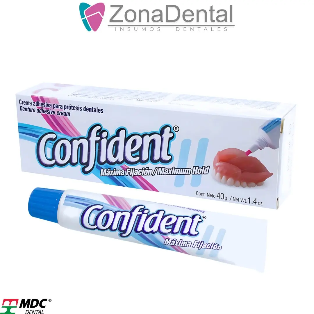 CONFIDENT CREMA PARA PEGAR PRÓTESIS DENTAL 40G  MDC