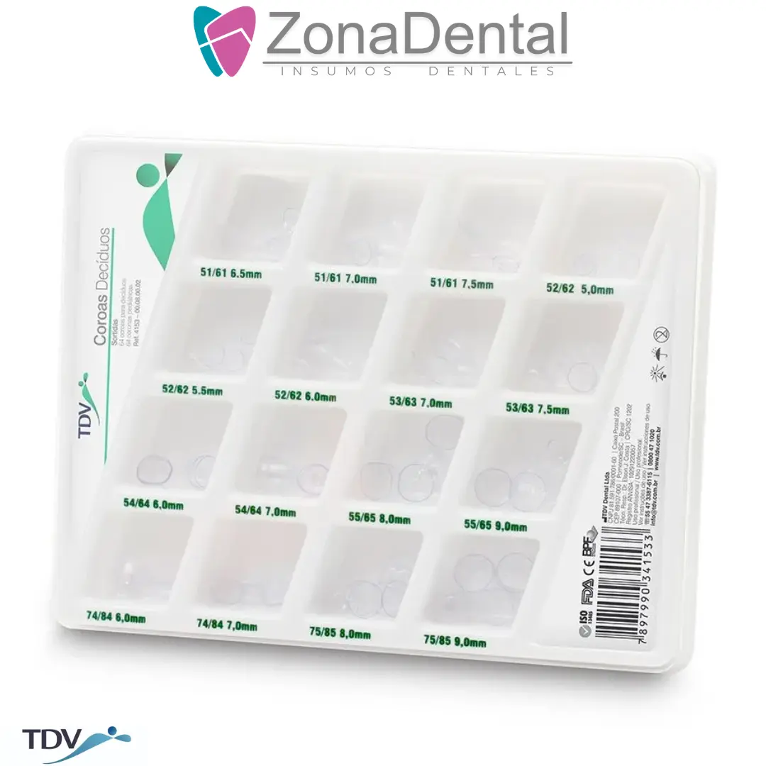 CORONAS CELULOIDE DECIDUOS X54un TRANSPARENTES TDV
