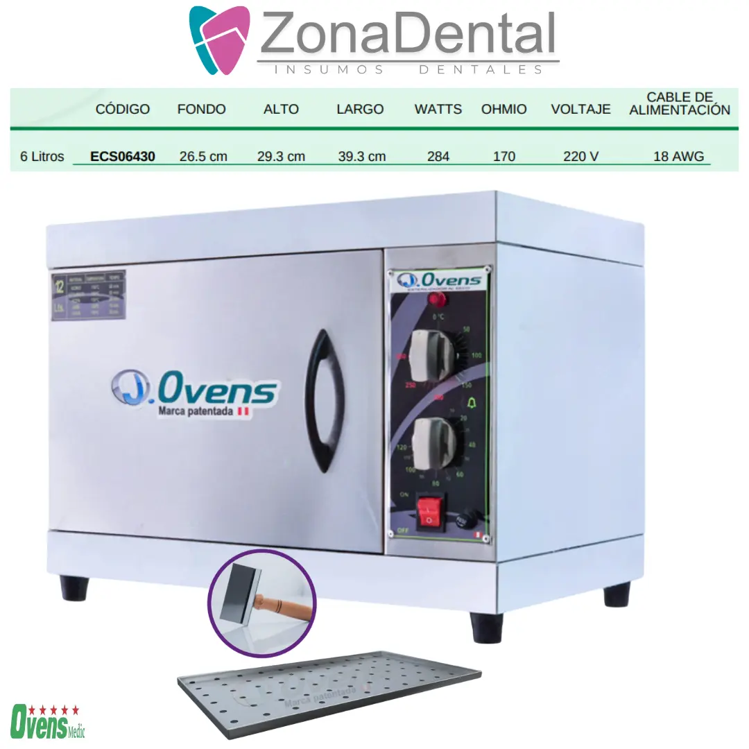 ESTERILIZADOR 6 LITROS OVENS