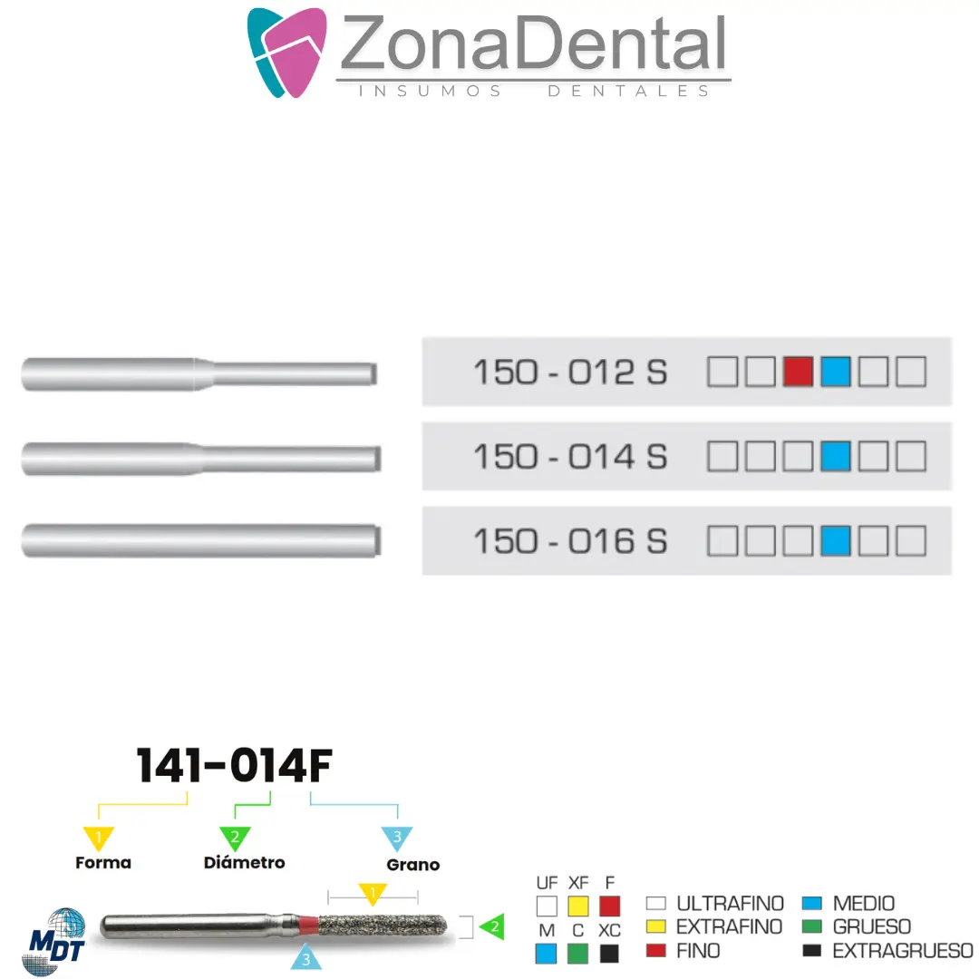 FRESA DE DIAMANTE CILINDRICA PUNTA DE CORTE MDT