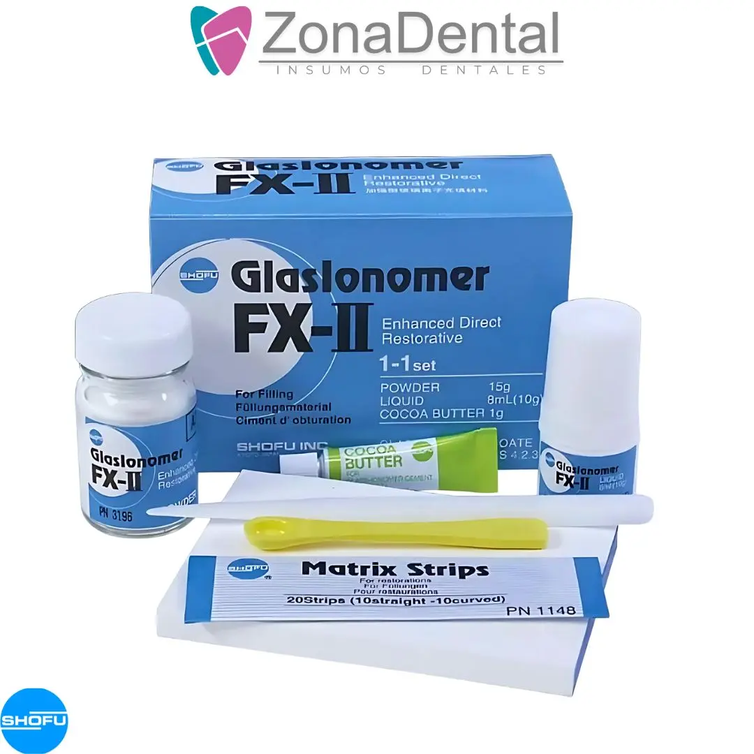 GLASIONOMER CEMENT - CX PLUS IONOMERO DE CEMENTACION 15g pol. / 8ml liq. SHOFU