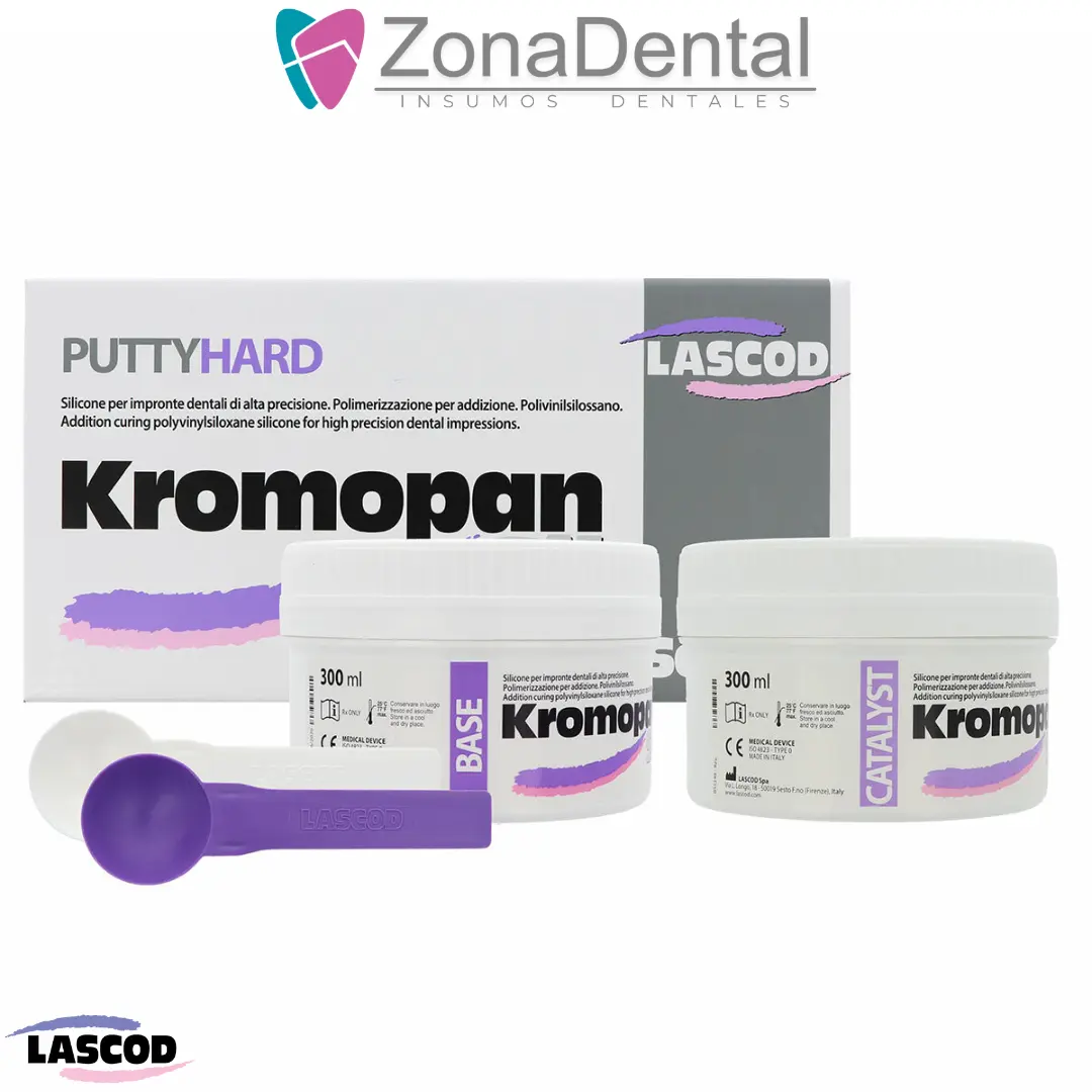 KROMOPAN SIL PUTTY HARD SILICONA POR ADICION 600ml LASCOD