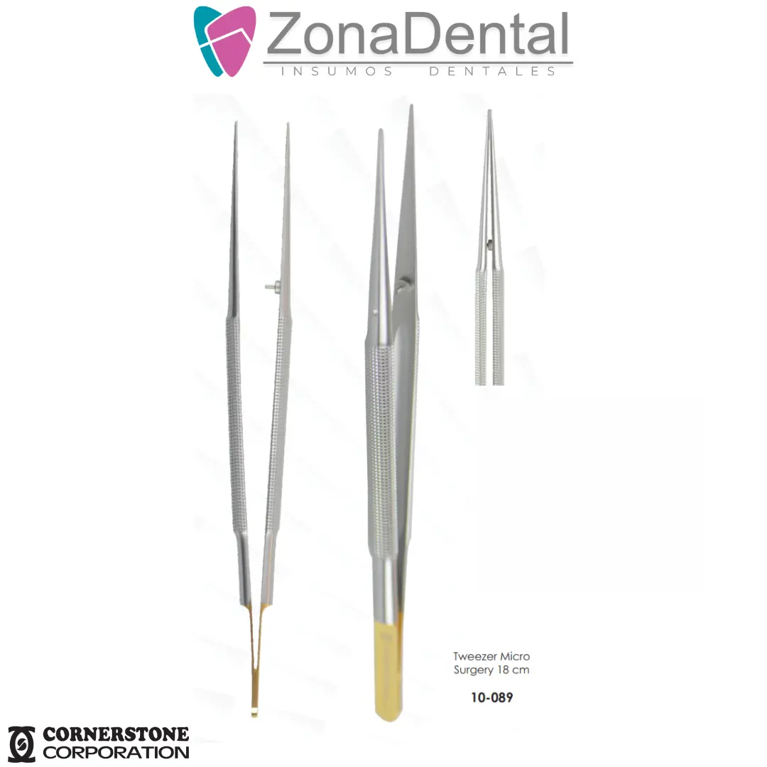 PINZA PARA MICROCIRUGIA TWEEZER 18cm  CORNERSTONE