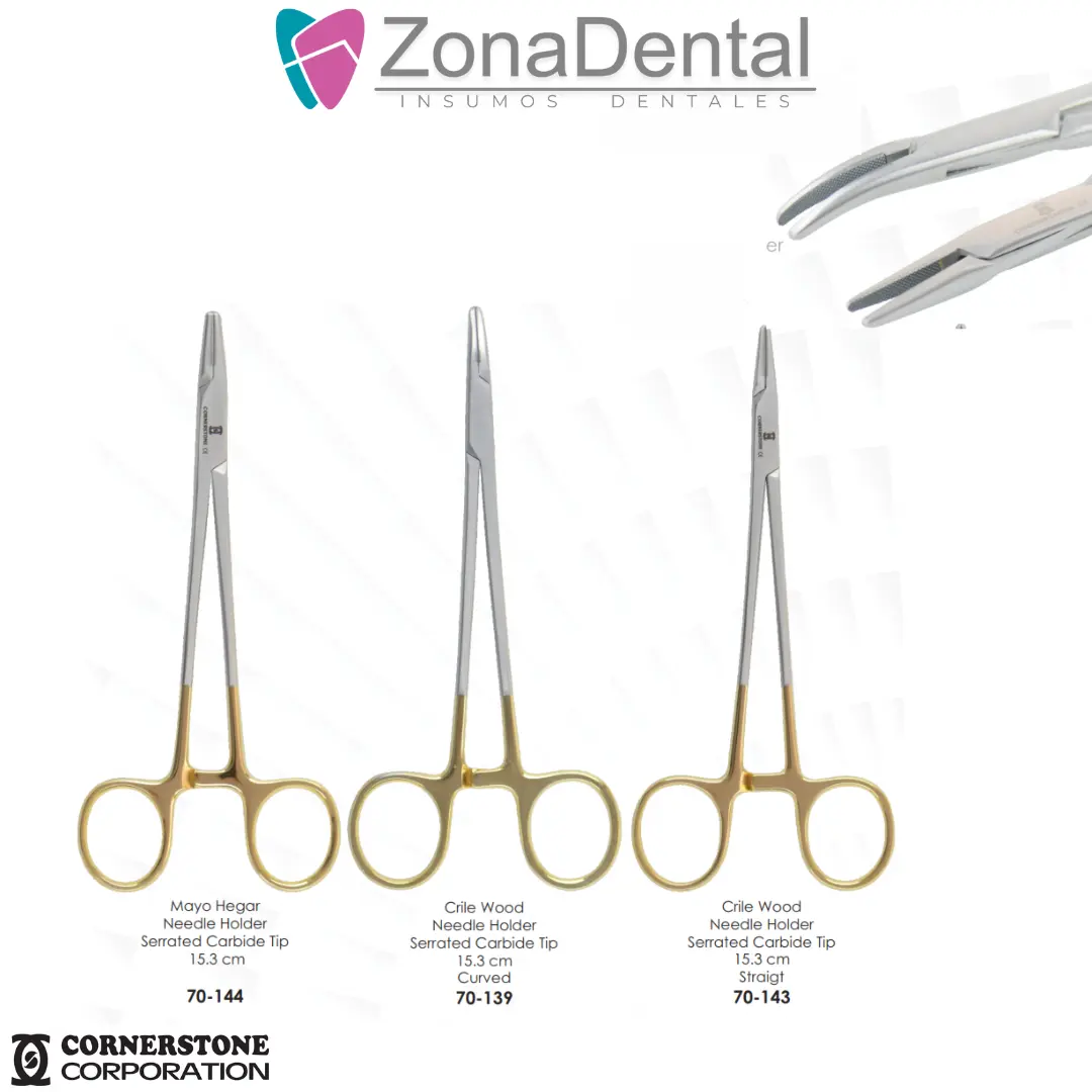 PORTA AGUJAS (mayo, mathieu, crile, olsen) NEEDLE HOLDERS CORNERSTONE