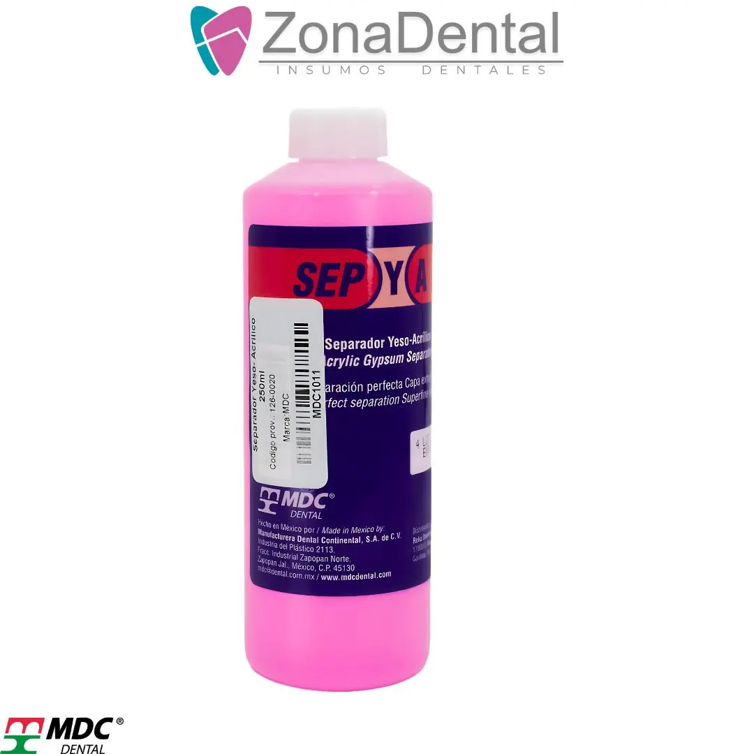 SEPARADOR DE YESO FRASCO X 250ML AGOTADO MDC