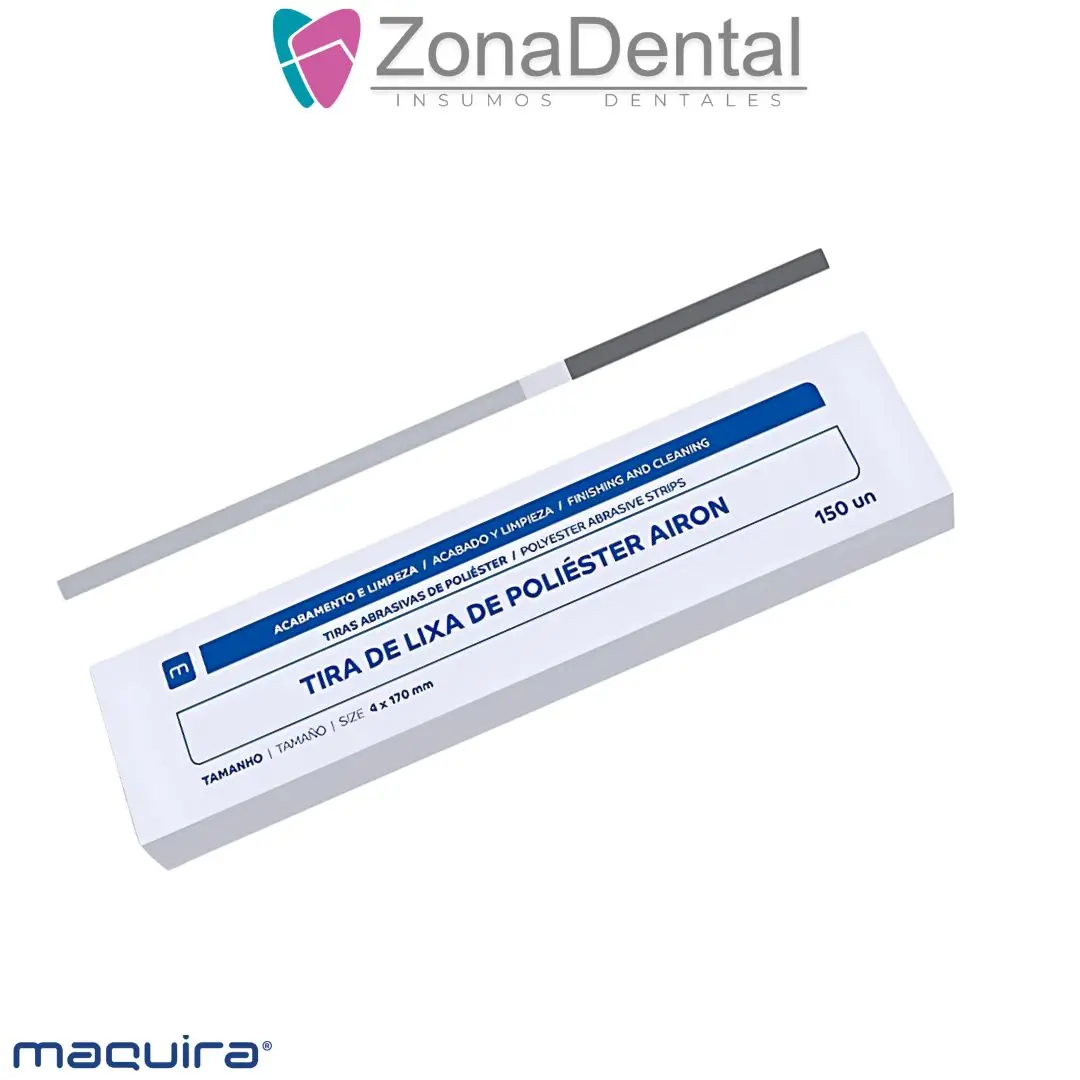 TIRA DE LIJA DE POLIESTER 4 mm x 170 mm – 150un AIRON MAQUIRA